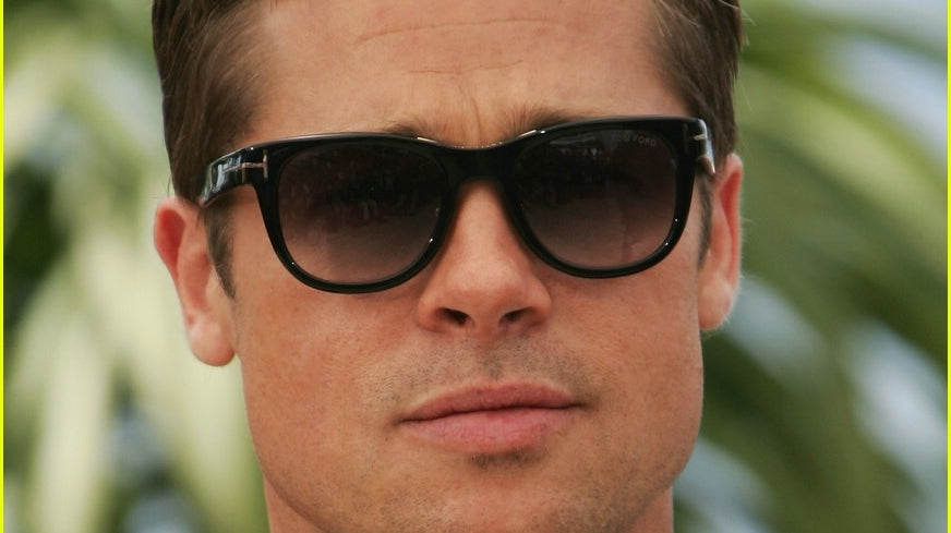 Brad Pitt Shines in Tom Ford Jack Sunglasses at 2007 Cannes Film Festival