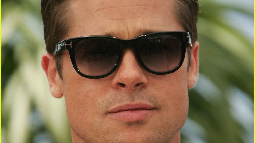 Brad Pitt Shines in Tom Ford Jack Sunglasses at 2007 Cannes Film Festival