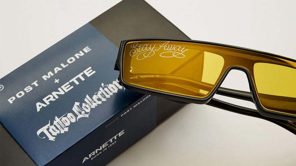 Post Malone new sunglasses collection created with Arnette