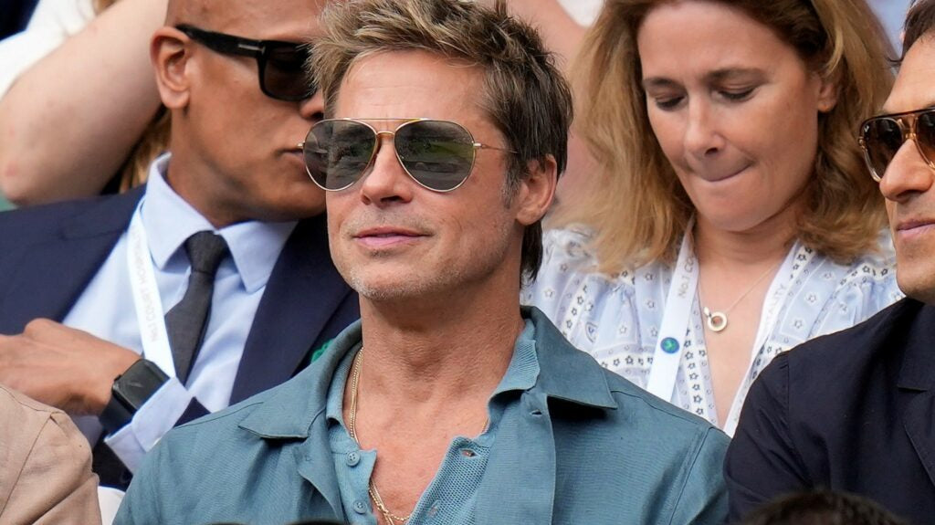 Wimbledon Gasps at Brad Pitt’s Tom Ford Aviators