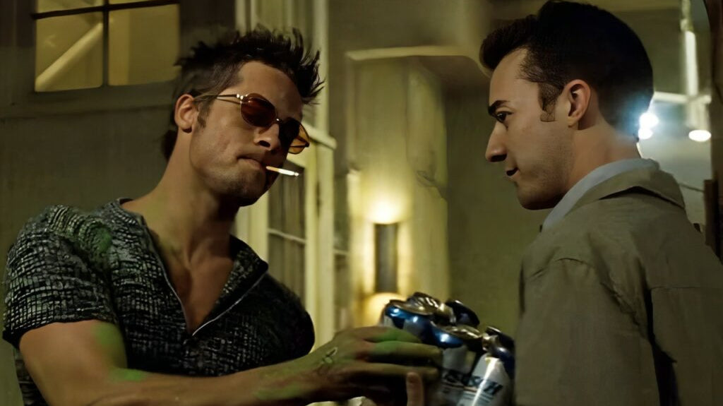 Red-Lens Fight Club, the Finale: Brad Pitt and Oliver Peoples Sunset