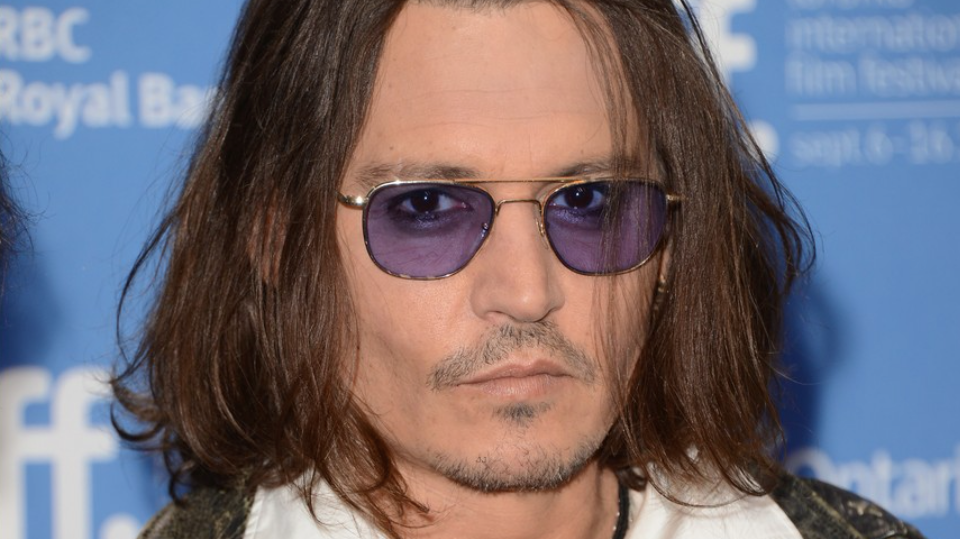 Johnny Depp and His Tinted Lenses: Randolph Aviator in Violet