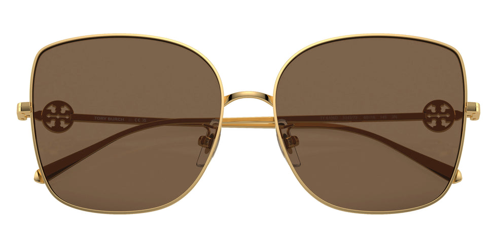 Tory Burch TY6106D 334373 60 - Shiny Gold / Dark Brown