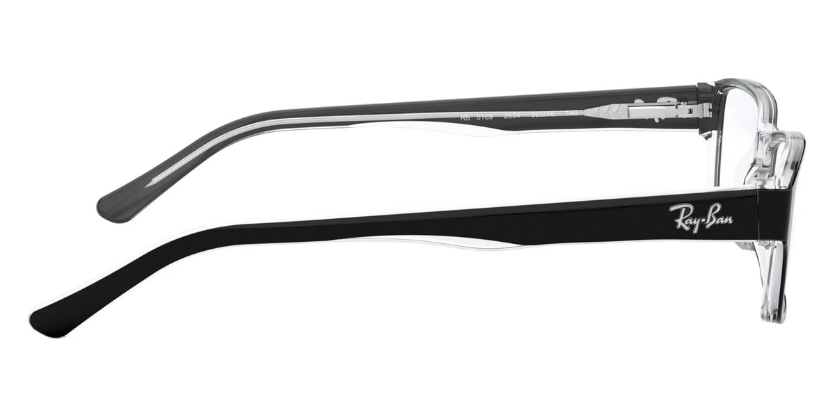 Ray-Ban RX5169 2034 52 - Black On Transparent