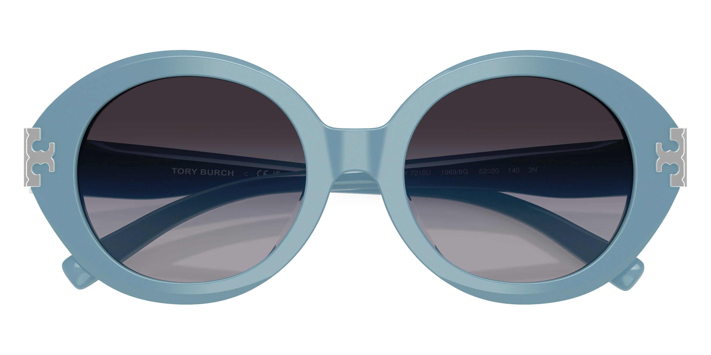 Tory Burch TY7210U 19698G 52 - Milky Light Blue / Gray Gradient