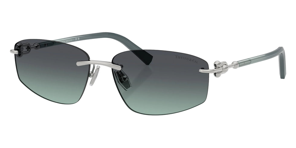 TIFFANY TF3114 60012G 59 - Silver / Azure/Dark Gray