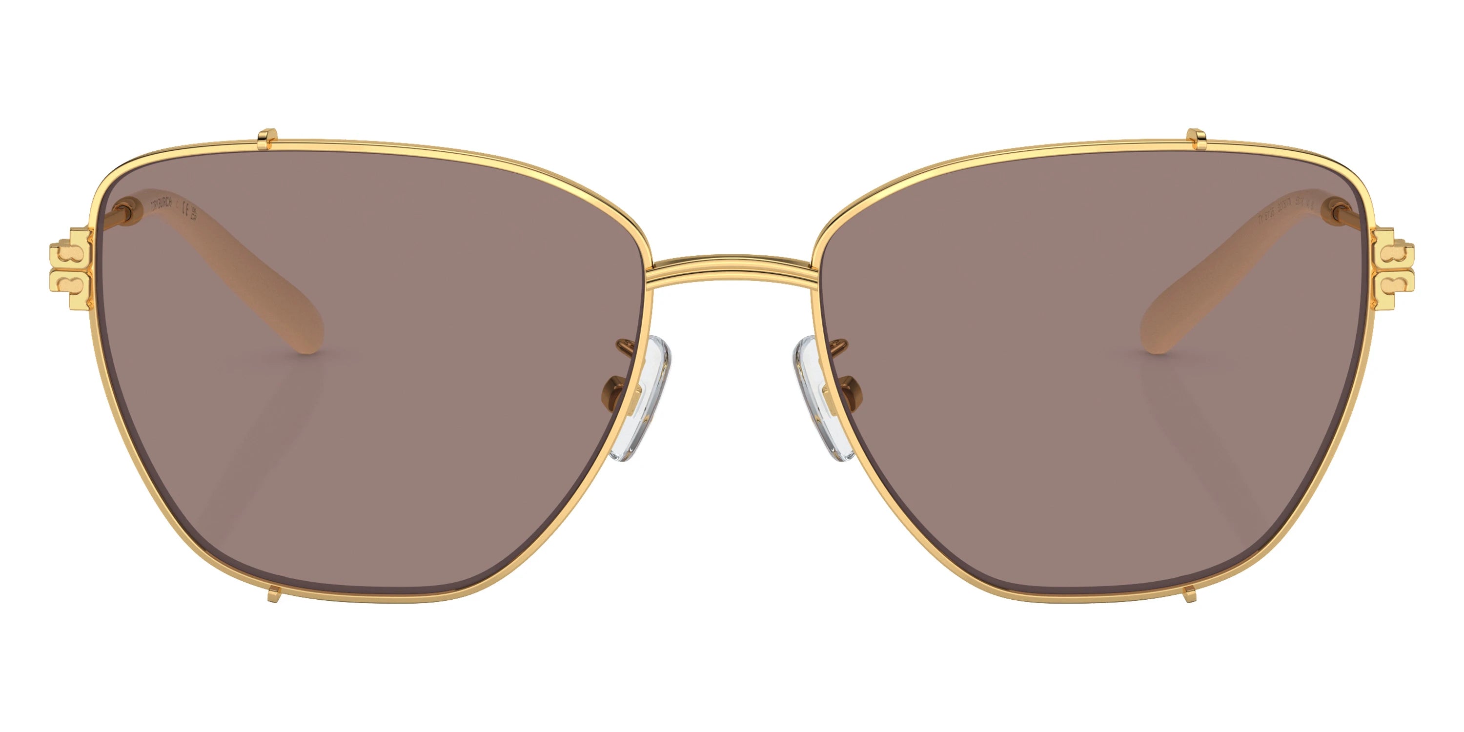 Tory Burch TY6105 32787N 55 - Shiny Gold / Light Purple Brown