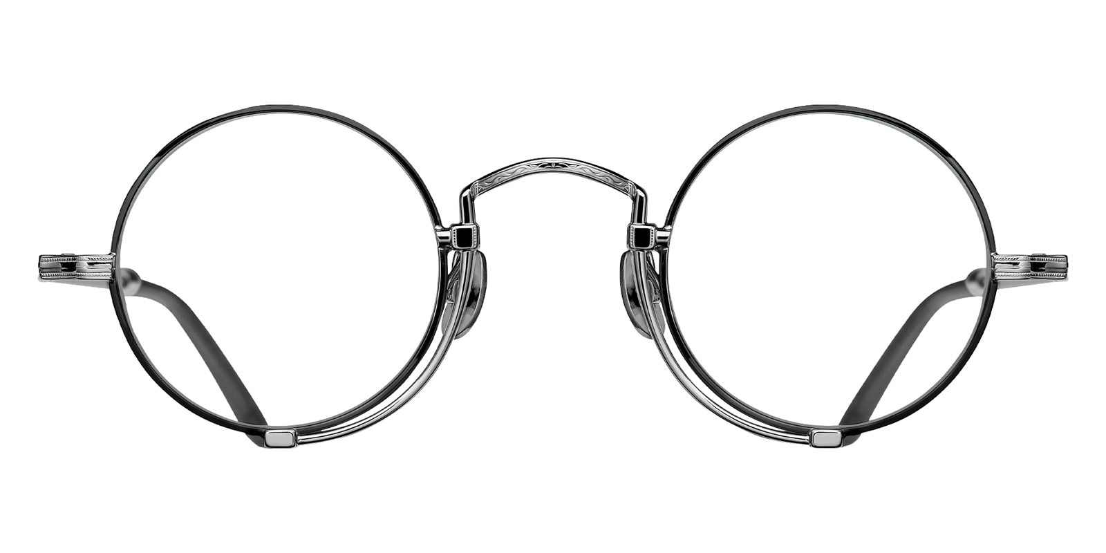 Matsuda 10103H 41 - Palladium White/Matte Black #id:10103hpalladiumwhitematteblackclearlens41_s:104100