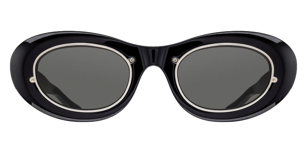 Matsuda 10604H 49 - Black / Gray Solid #id:10604hblackgreysolidsunglass_s:100100