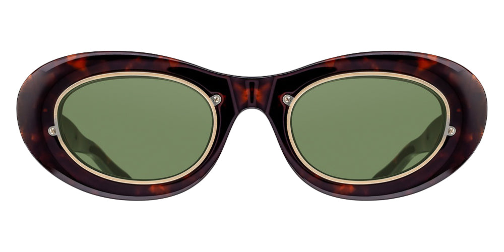Matsuda 10604H 49 - Dark Tortoise / Sage Green #id:10604hdarktortoisesagegreensunglass_s:104100