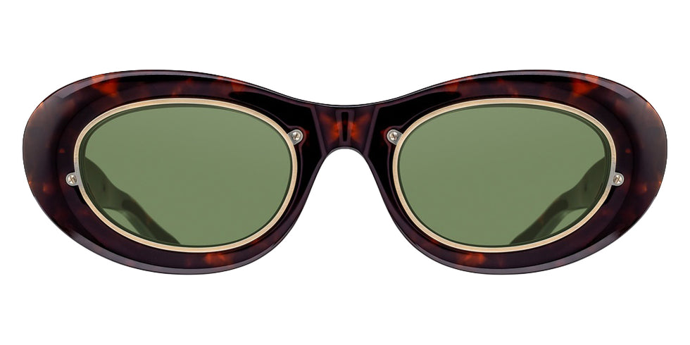 Matsuda 10604H 49 - Dark Tortoise / Sage Green #id:10604hdarktortoisesagegreensunglass_s:104100