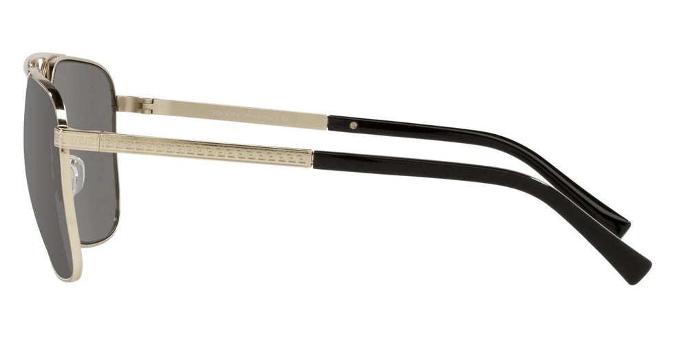 VERSACE VE2238 12526G 61 - Pale Gold / Light Gray Mirrored Silver