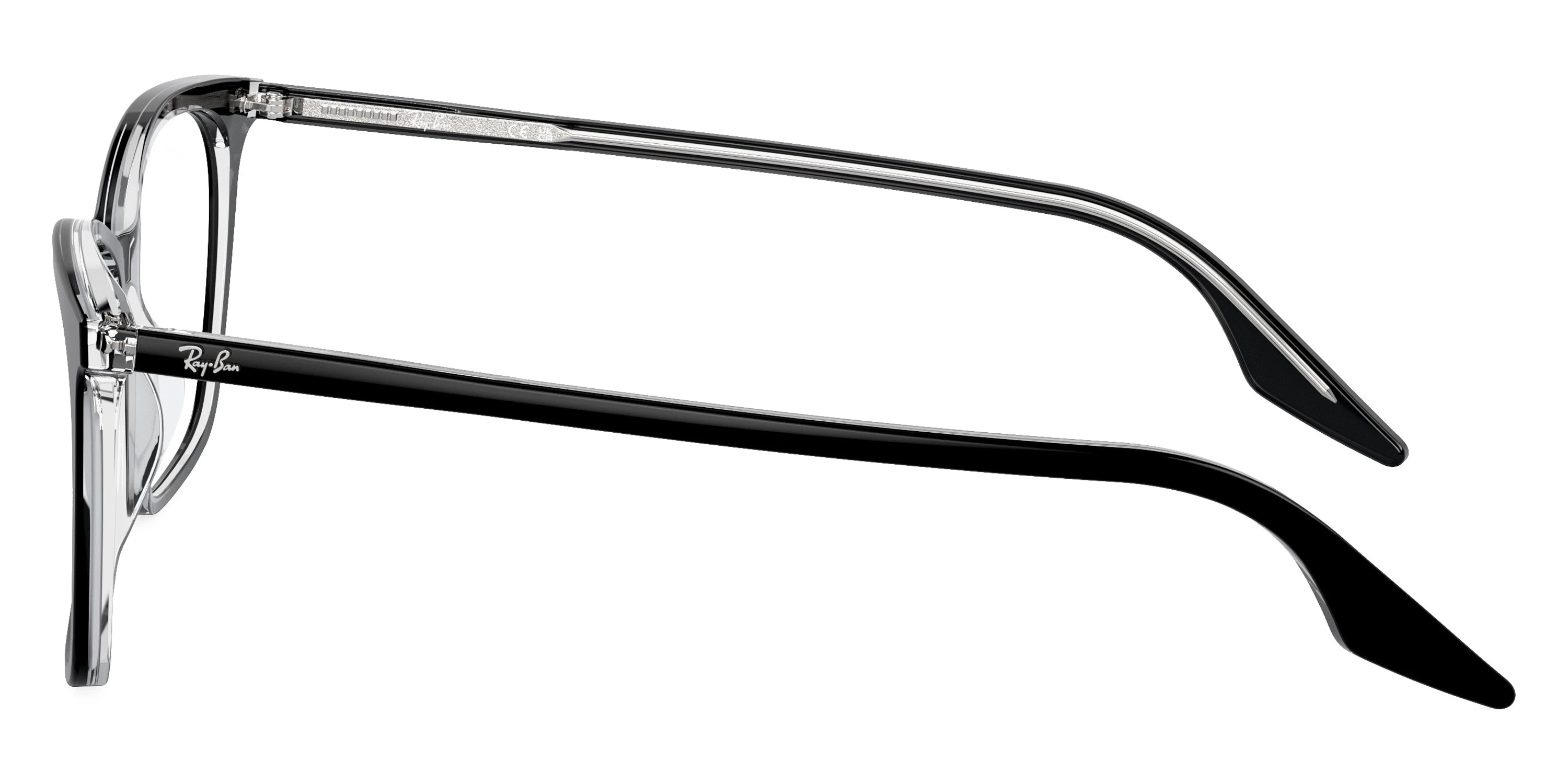 Ray-Ban RX5422 2034 52 - Black on Transparent