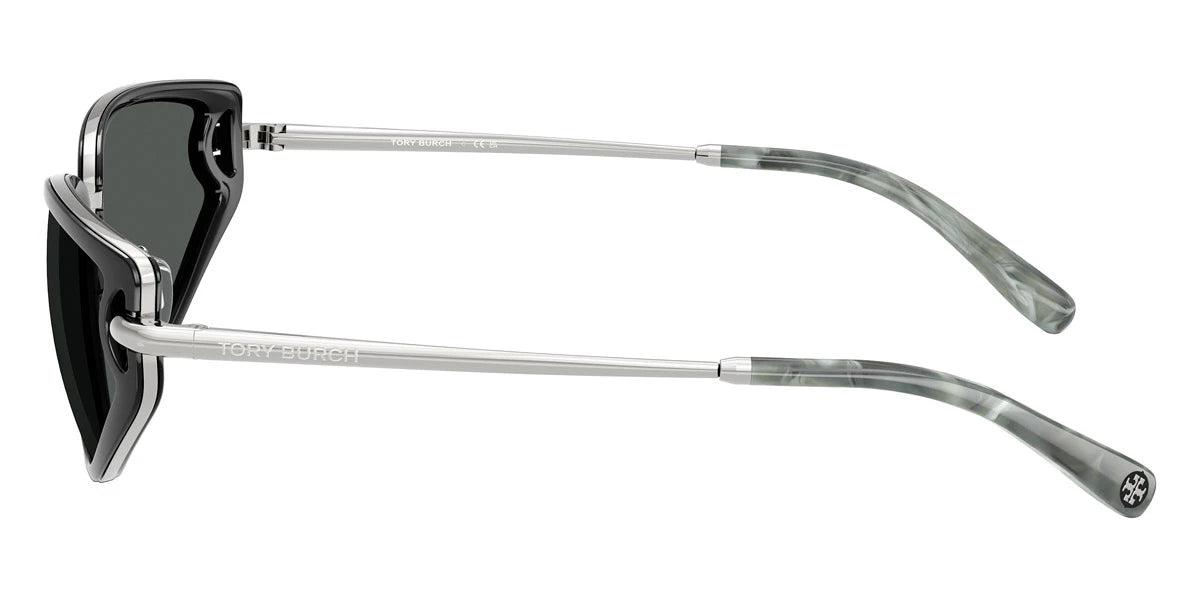 Tory Burch TY6115 327487 53 - Black/Silver / Dark Gray