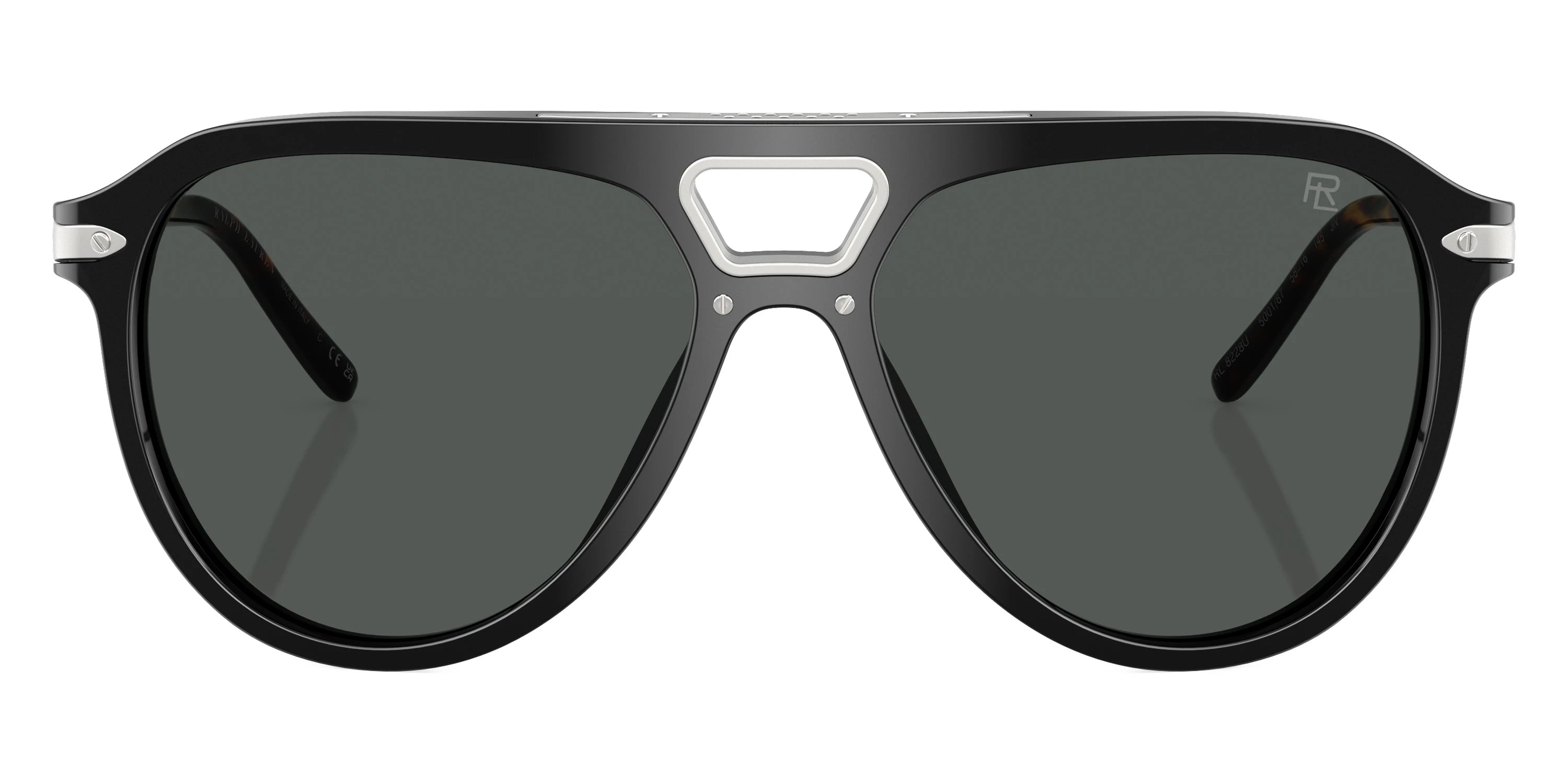 RALPH LAUREN RL8228U 500187 58 - Black/Semi Shiny Silver / Gray