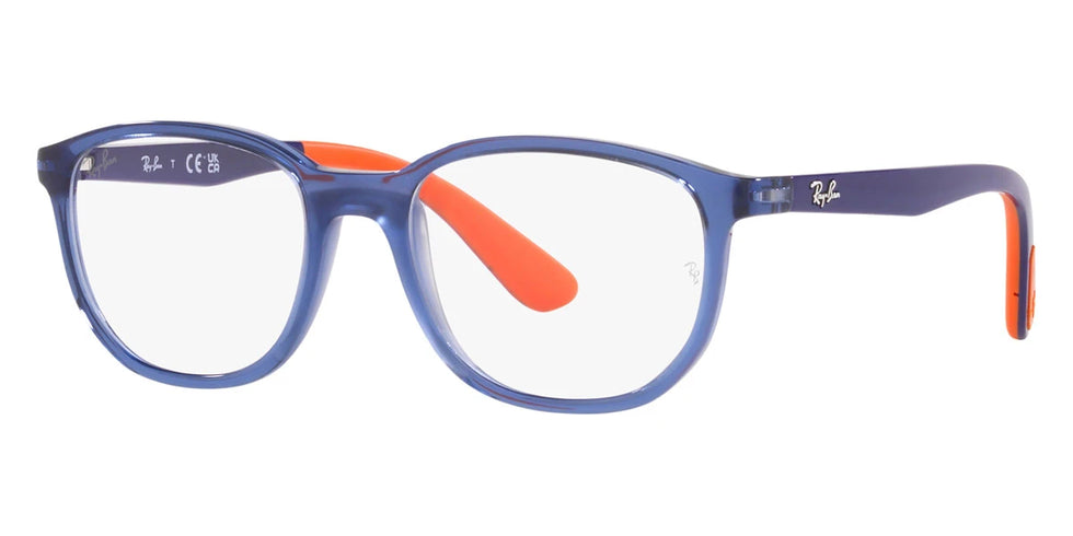 Ray-Ban RY1619 3775 49 - Transparent Blue on Rubber Orange