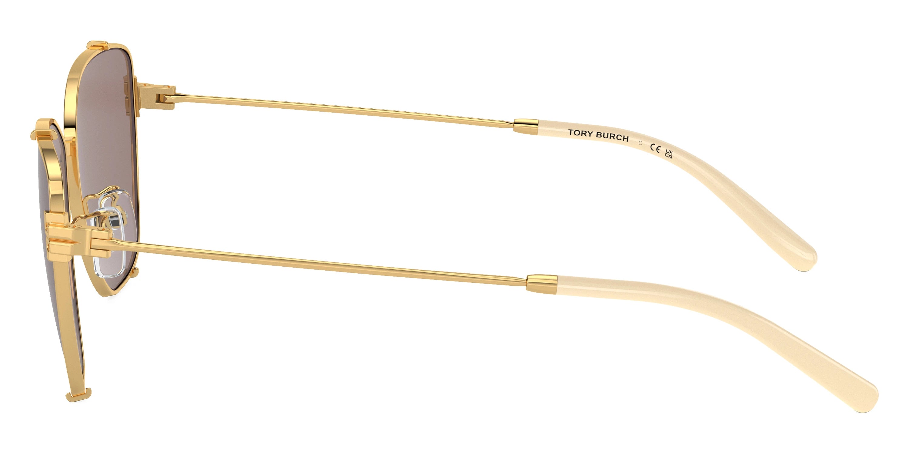 Tory Burch TY6105 32787N 55 - Shiny Gold / Light Purple Brown
