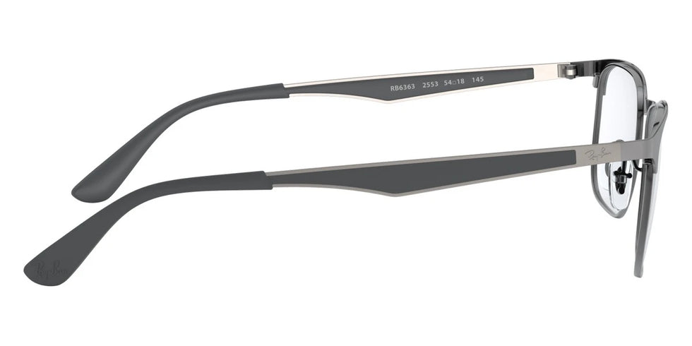 Ray-Ban RX6363 2553 54 - Brushed Gunmetal On Gunmetal
