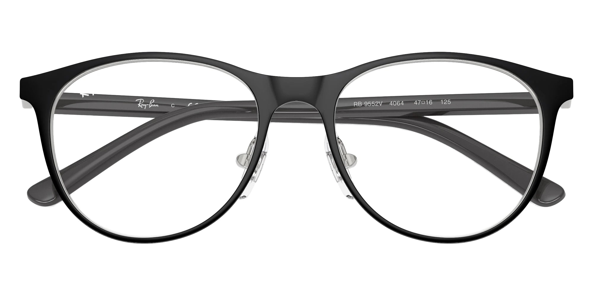Ray-Ban RY9552V 4064 45 - Black on Silver