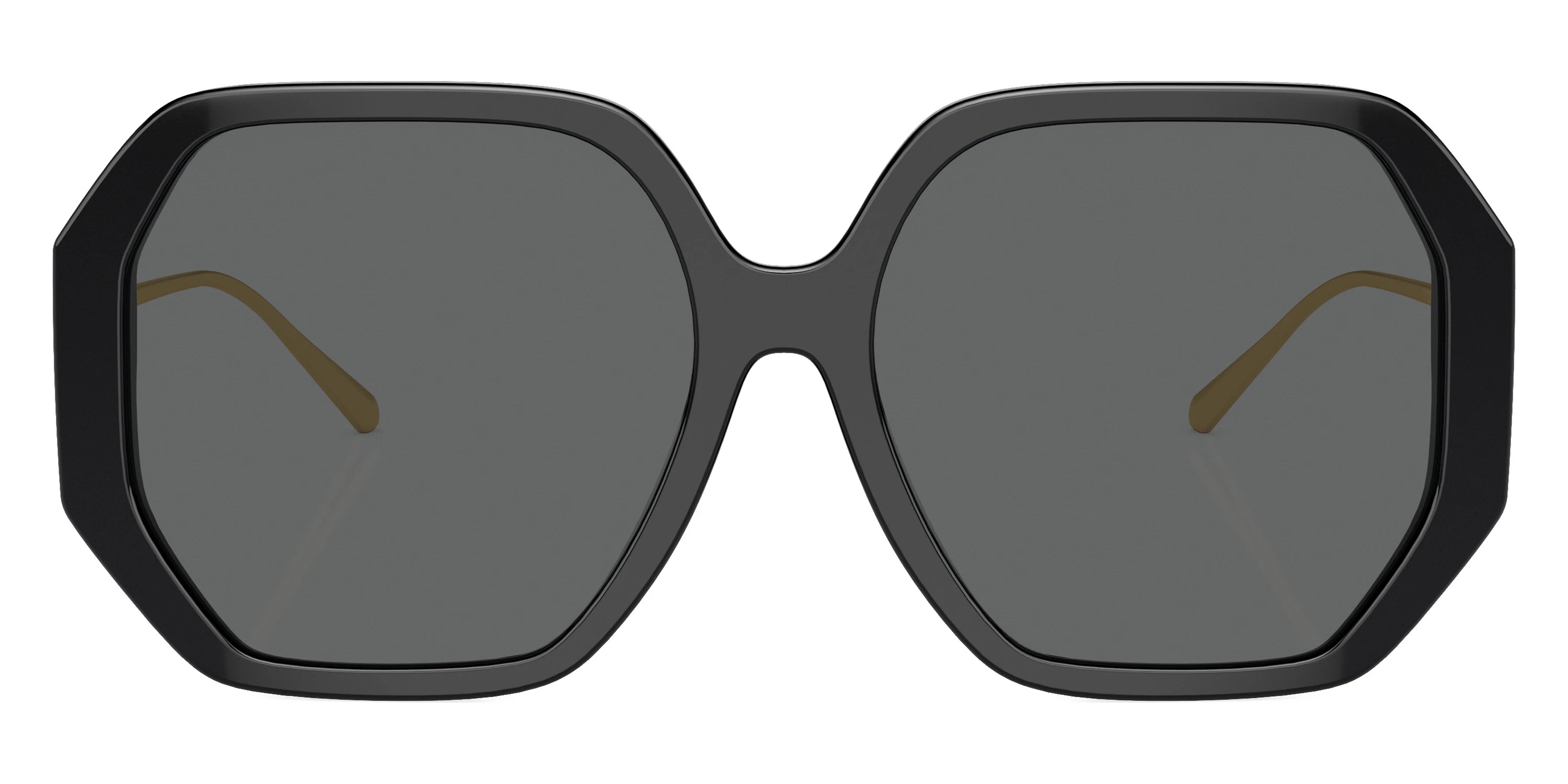 Tory Burch TY7204D 170987 57 - Black/Shiny Gold / Dark Gray