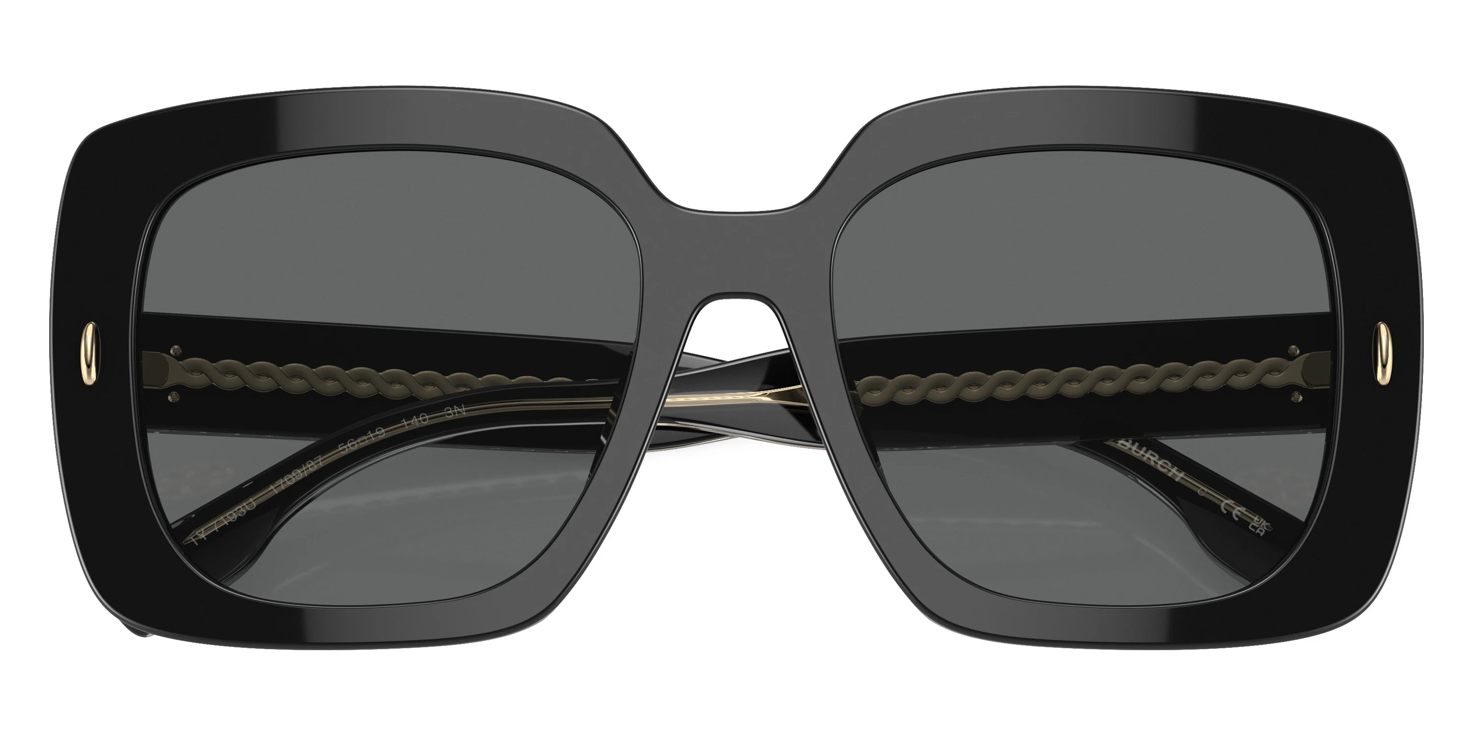 Tory Burch TY7193U 170987 56 - Black / Dark Gray