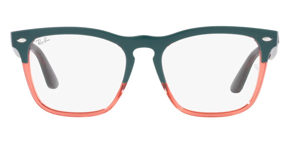 Ray-Ban RX4487VF 8194 54 - Dark Green on Transparent Light Red