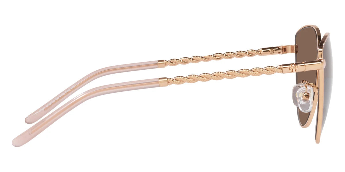 Tory Burch TY6091 332373 56 - Shiny Rose Gold / Solid Brown