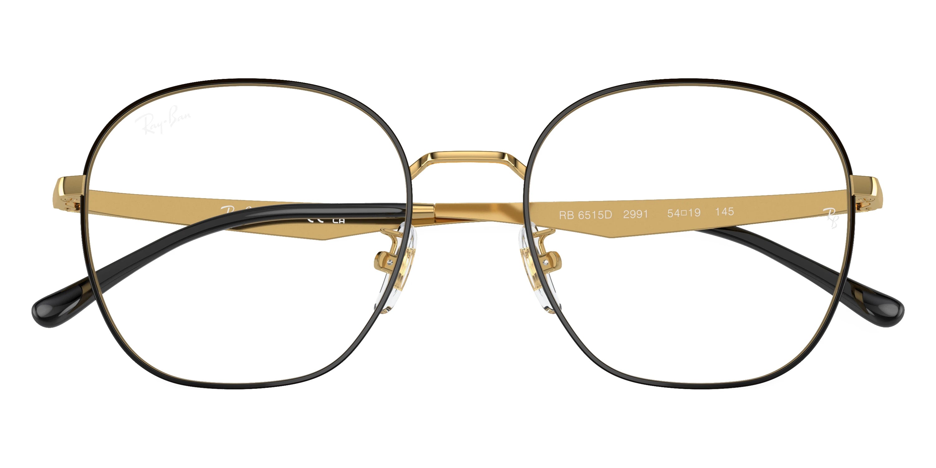 Ray-Ban RX6515D 2991 54 - Black on Gold