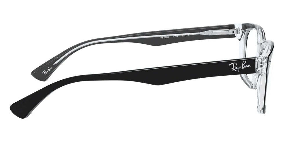 Ray-Ban RX5286 2034 51 - Black On Transparent