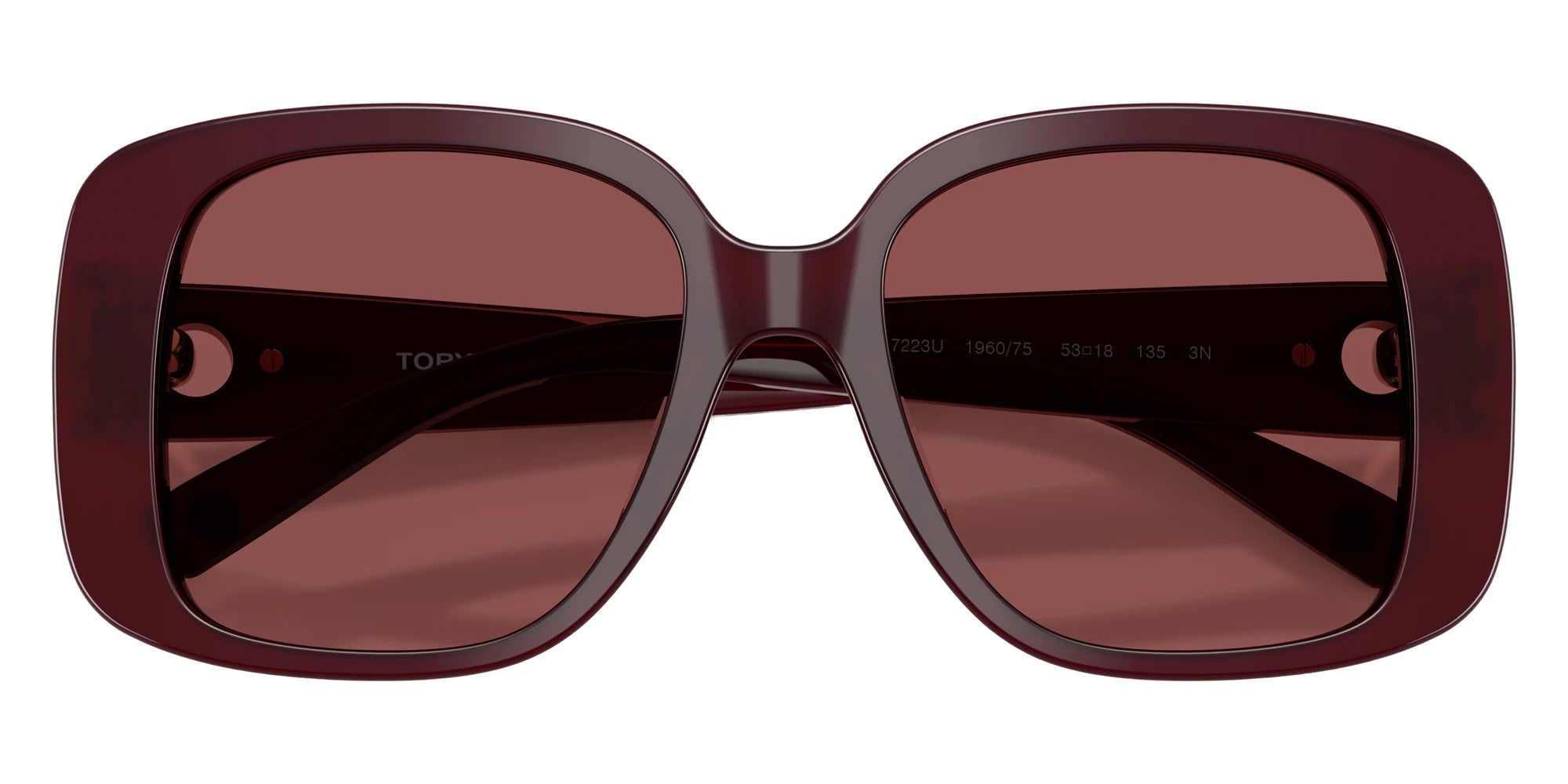 Tory Burch TY7223U 196075 53 - Opal Burgundy / Wine