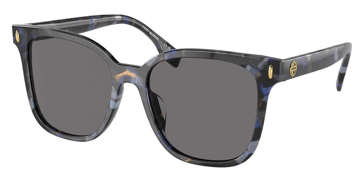 Tory Burch TY7203U 195787 53 - Blue Tortoise / Dark Gray Polarized