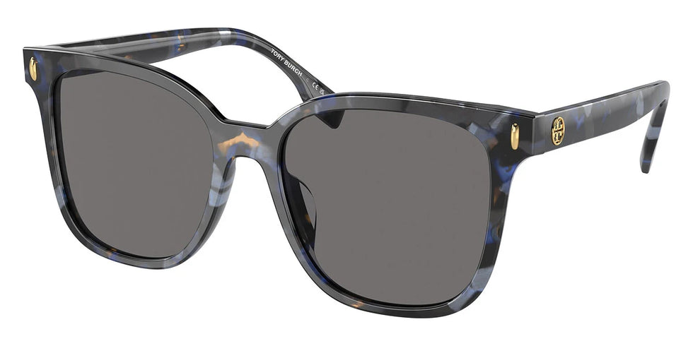 Tory Burch TY7203U 195787 53 - Blue Tortoise / Dark Gray Polarized