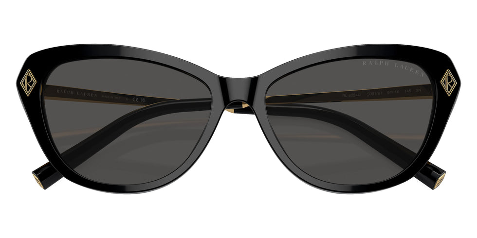 RALPH LAUREN RL8224U 500187 57 - Black/Gold / Dark Gray