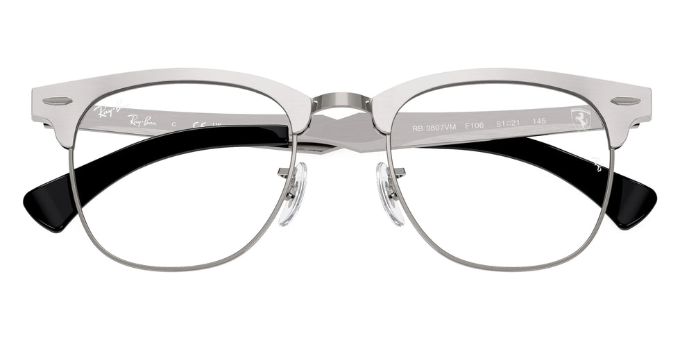 Ray-Ban RX3807VM F106 51 - Brushed Silver on Gunmetal