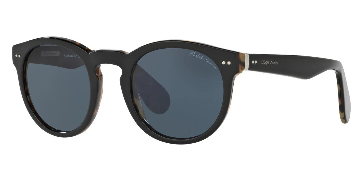 RALPH LAUREN RL8146P 5613R5 49 - Shiny Black on Spotty Havana / Gray/Blue