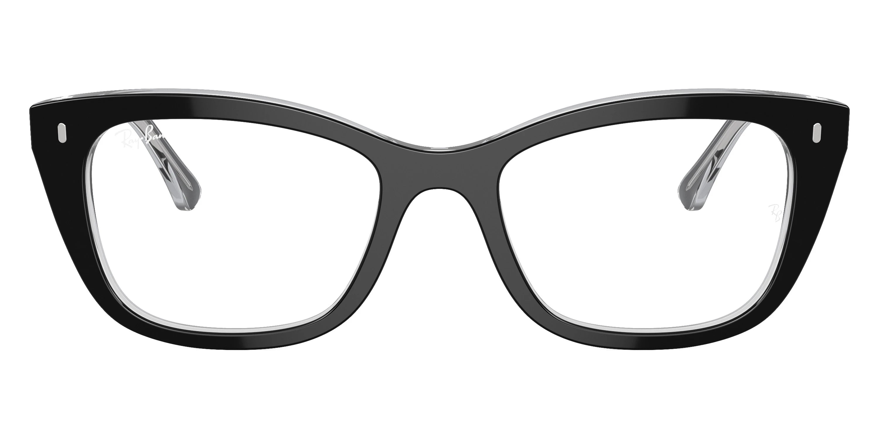 Ray-Ban RX5433 2034 50 - Black on Transparent