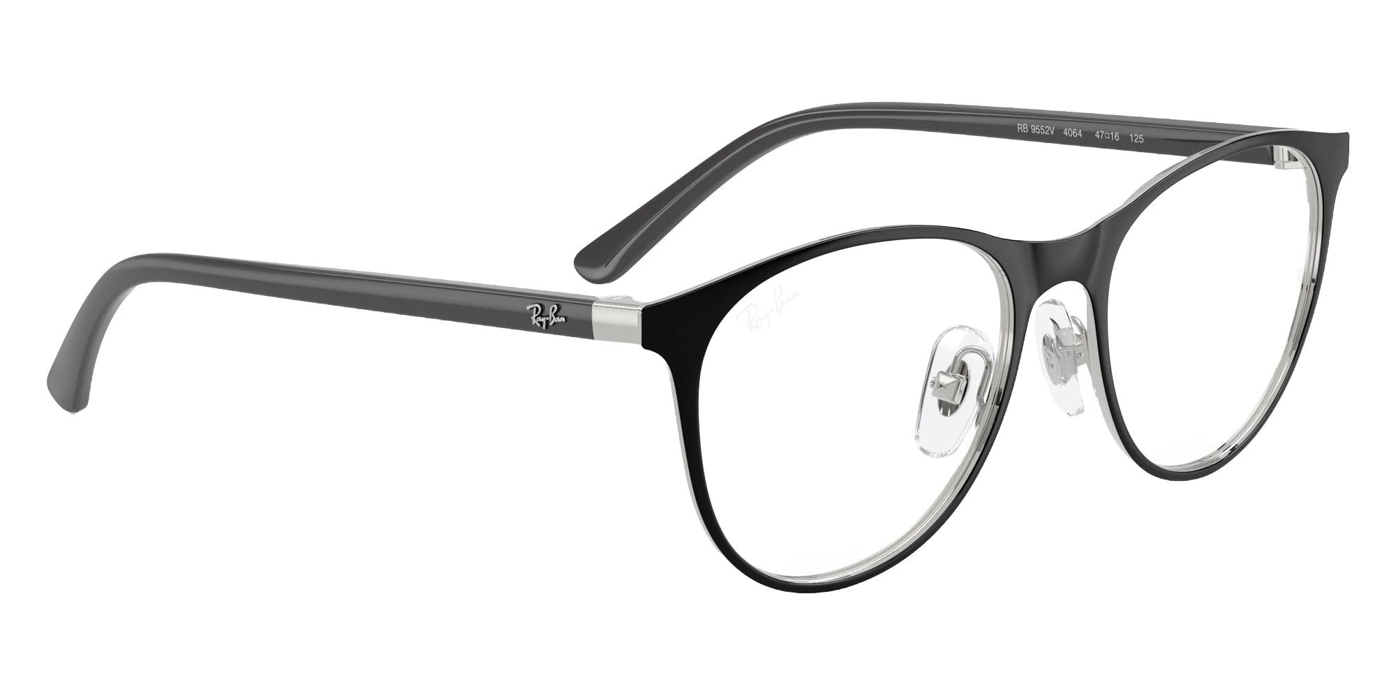 Ray-Ban RY9552V 4064 45 - Black on Silver