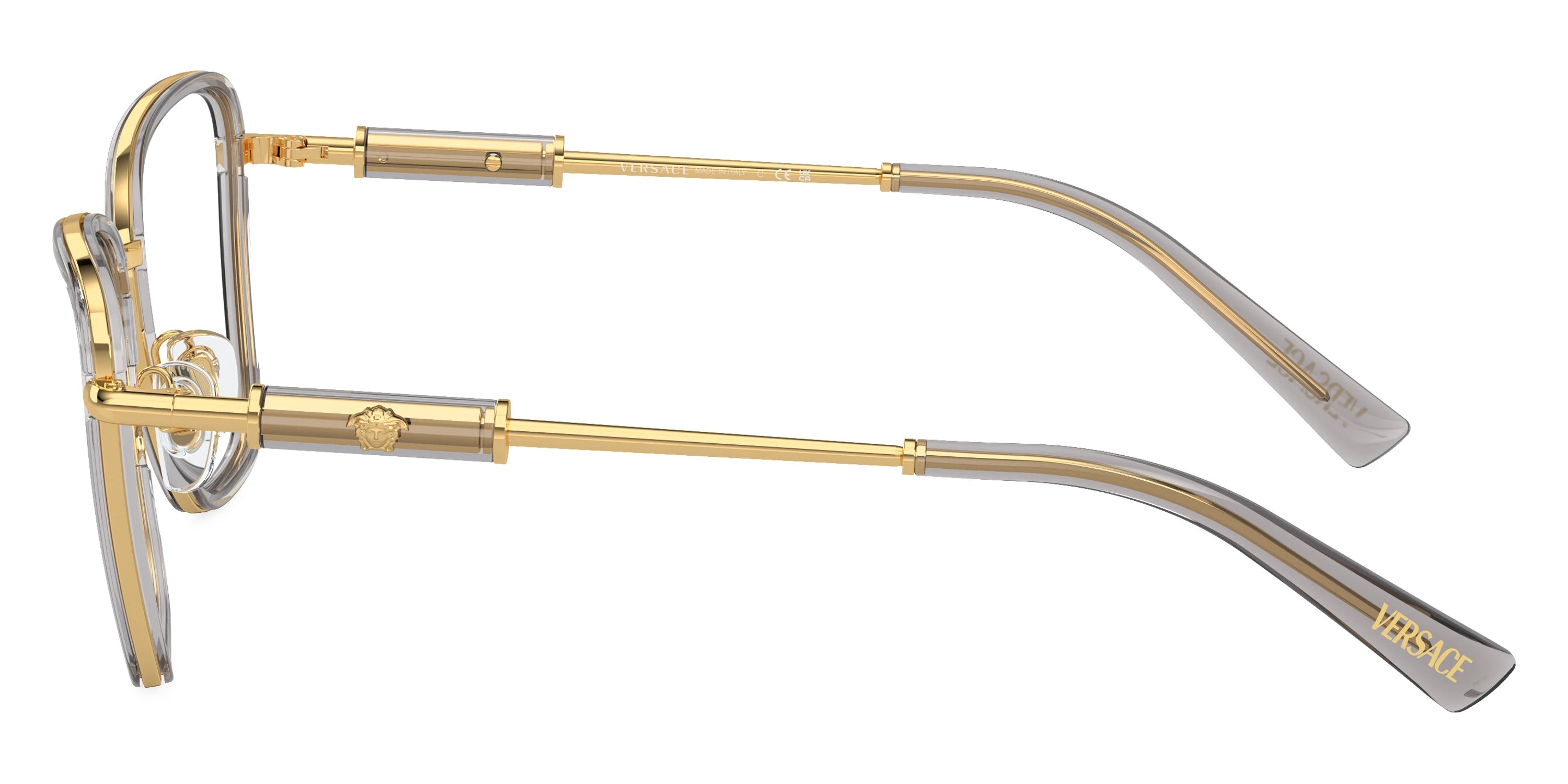 VERSACE VE1292 1506 54 - Gray Transparent/Gold