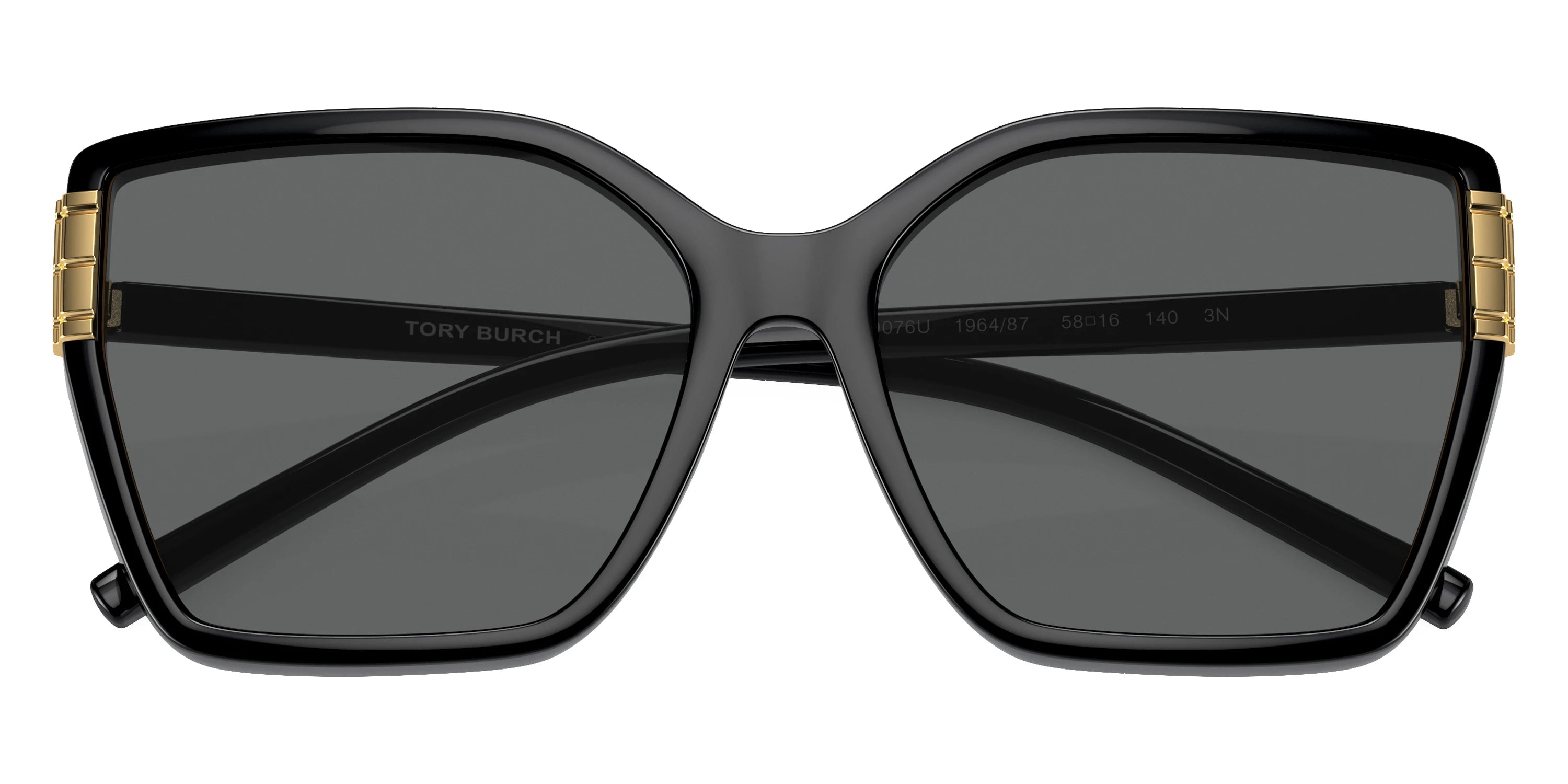 Tory Burch TY9076U 196487 58 - Black / Dark Gray