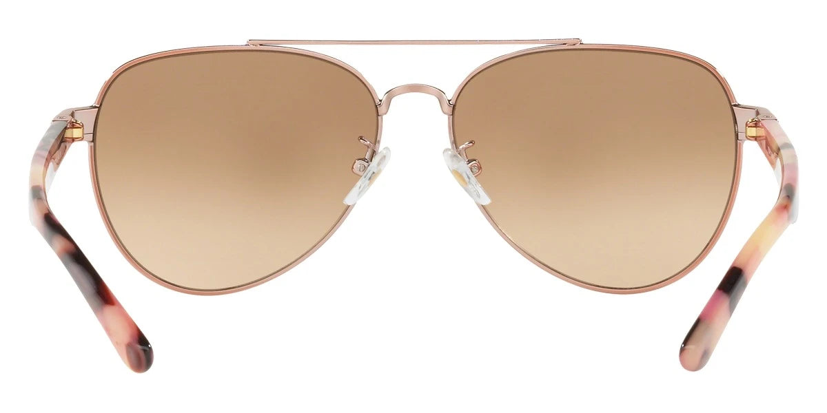 Tory Burch TY6070 32738Z 57 - Shiny Rose Gold Metal / Light Brown Gradient Mirrored