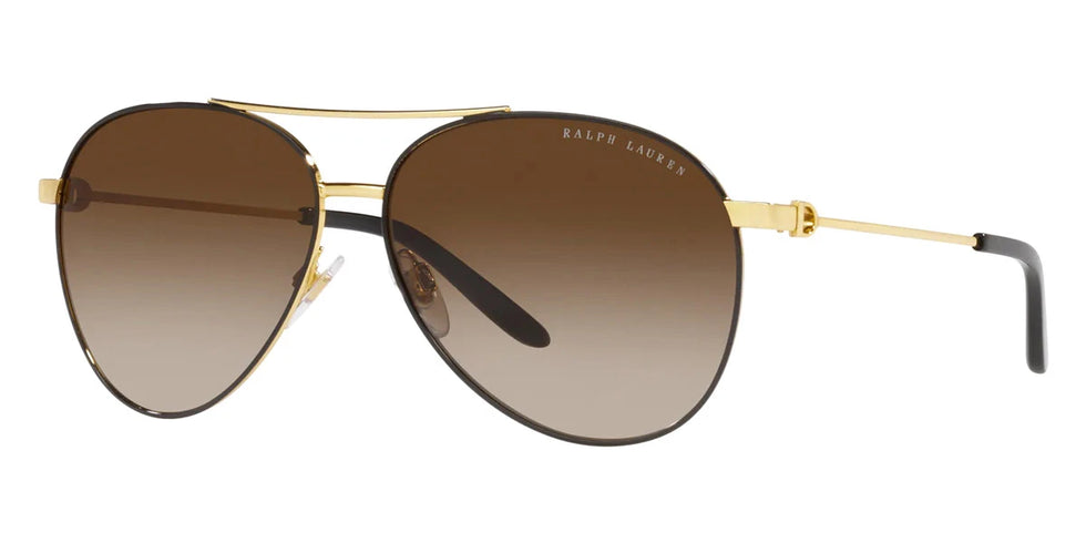 RALPH LAUREN RL7077 9337/3 60 - Shiny Black/Gold / Brown Gradient
