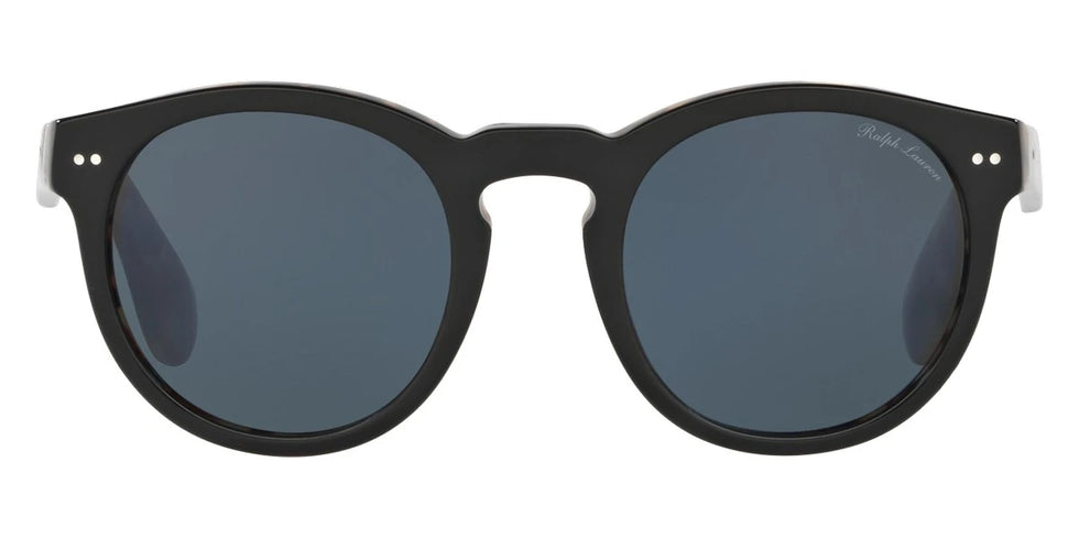 RALPH LAUREN RL8146P 5613R5 49 - Shiny Black on Spotty Havana / Gray/Blue