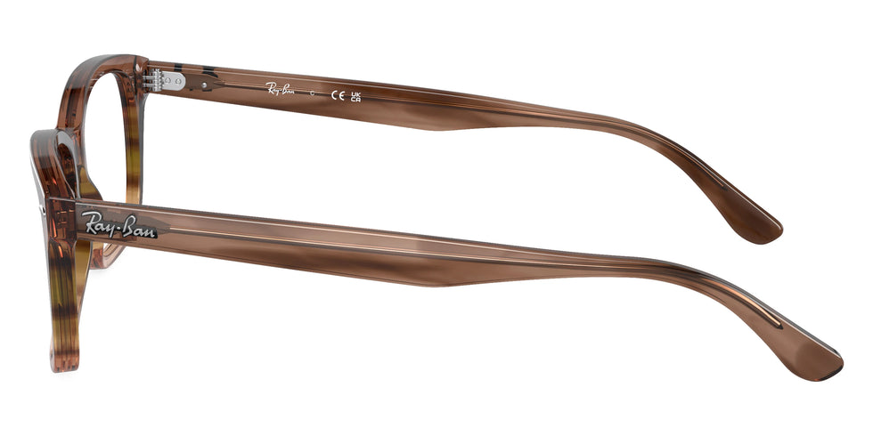 Ray-Ban RX5428F 8255 55 - Striped Brown and Green