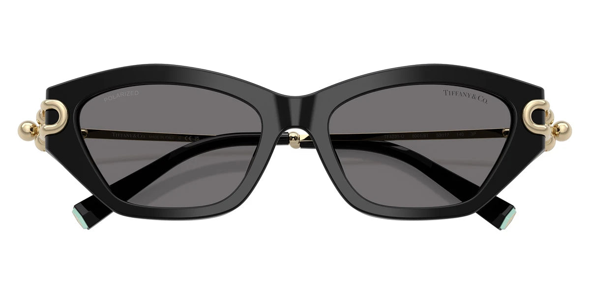TIFFANY TF4231U 800181 53 - Black/Pale Gold / Dark Gray Polarized