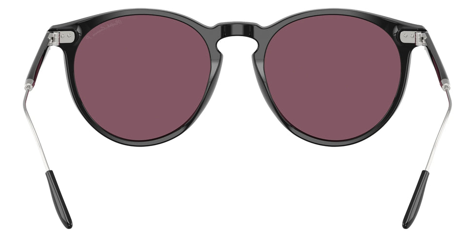 RALPH LAUREN RL8181P 50011A 53 - Shiny Black / Solid Purple Polarized