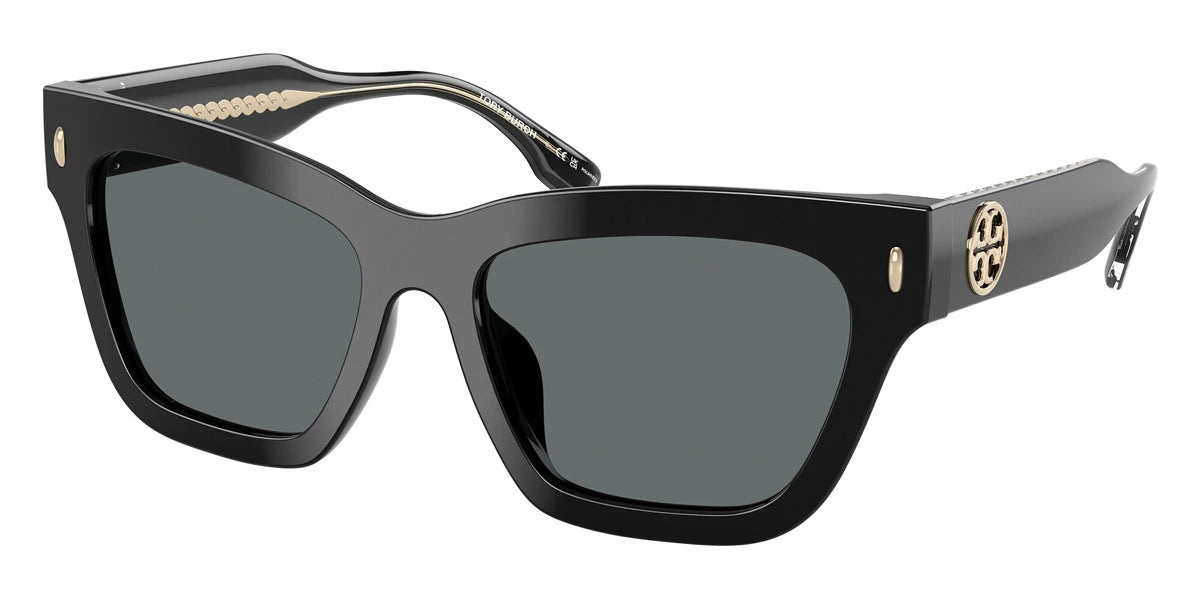 Tory Burch TY7208U 170987 54 - Black / Dark Gray Polarized
