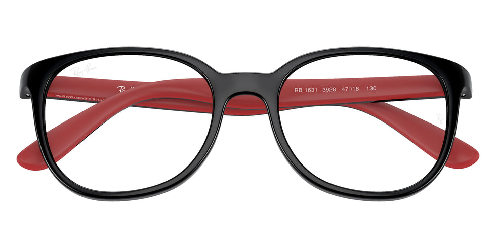 Ray-Ban RY1631 3928 45 - Black on Red