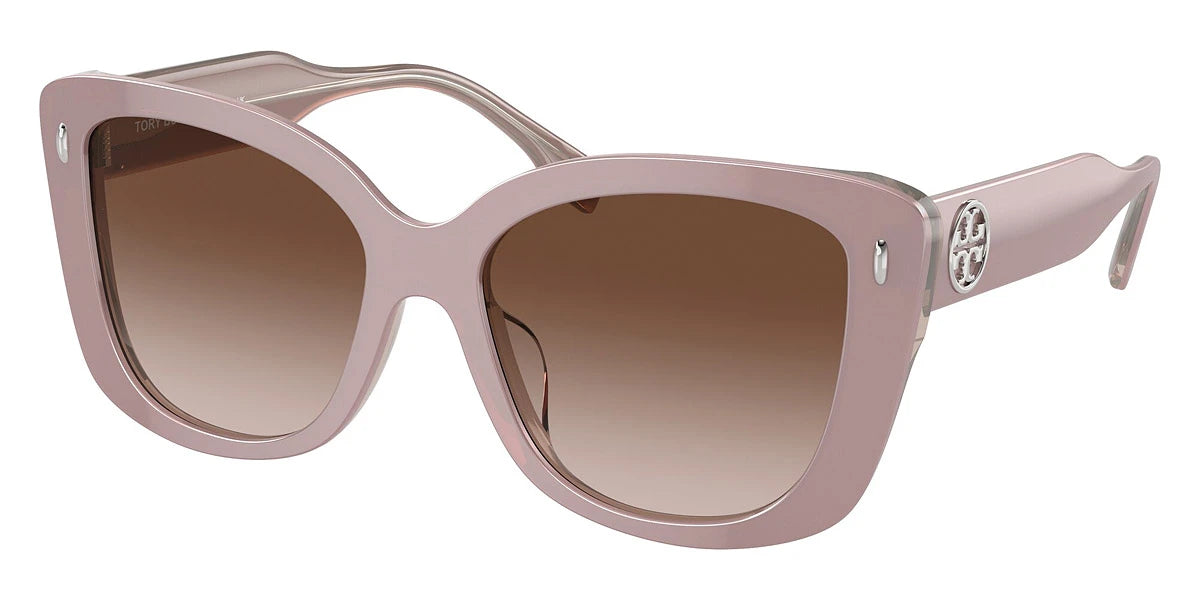 Tory Burch TY7198U 194713 54 - Pearlized Pink / Light Brown Gradient Dark Brown