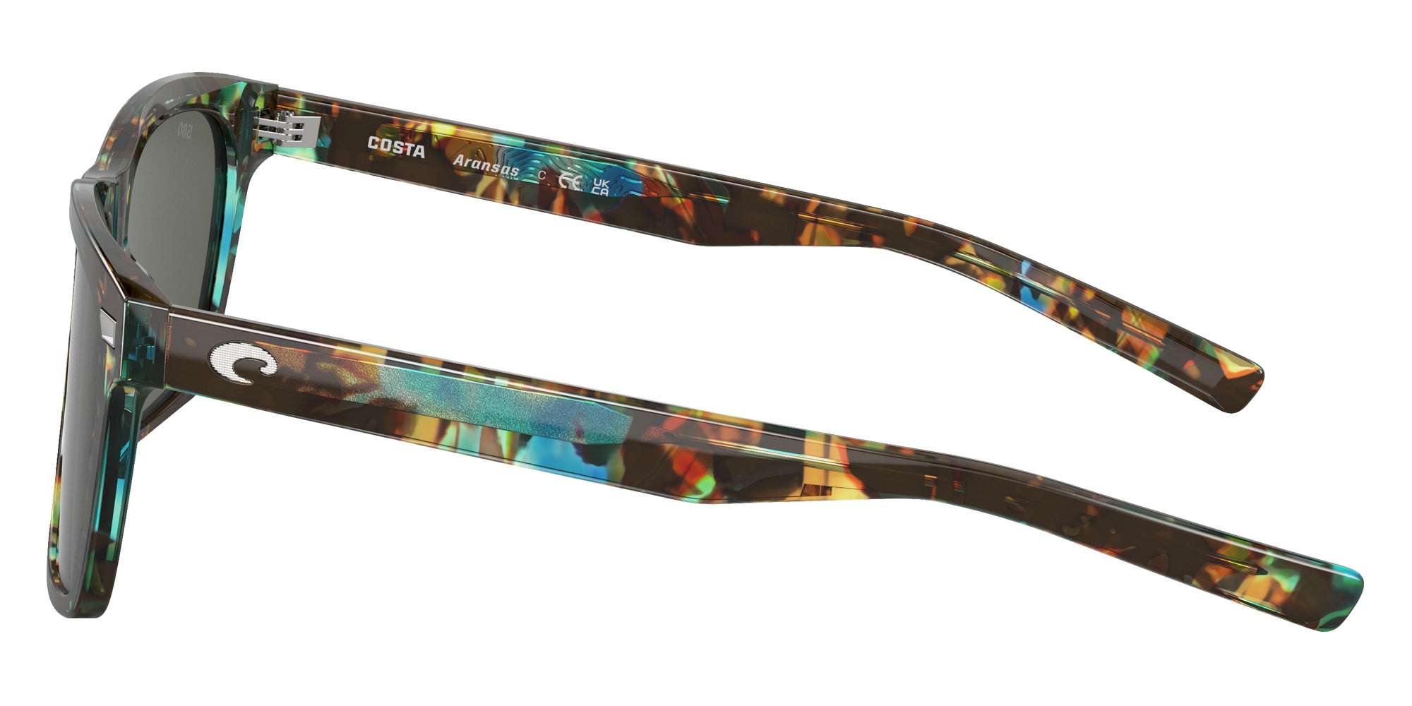 COSTA 6S2005 Aransas 200506 58 - Shiny Ocean Tortoise / Gray Polarized #id:6s2005200506_s:100110