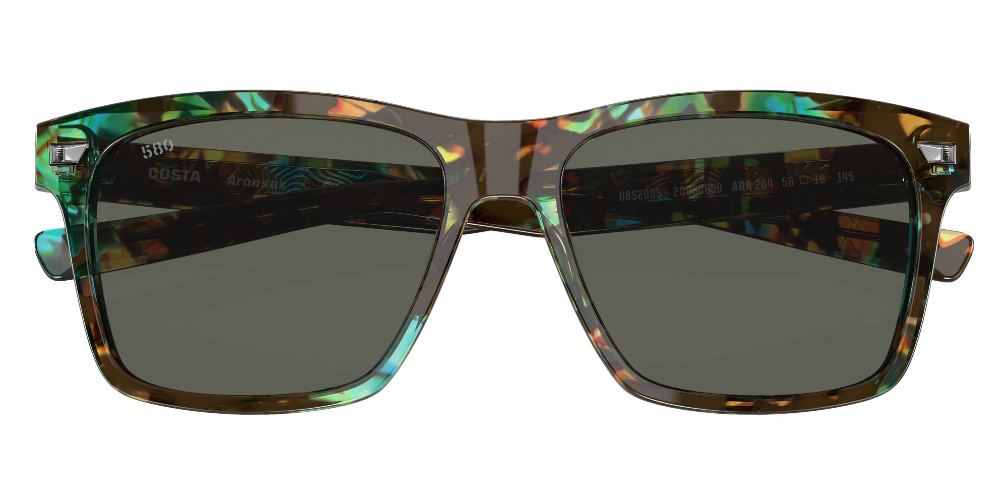 COSTA 6S2005 Aransas 200506 58 - Shiny Ocean Tortoise / Gray Polarized #id:6s2005200506_s:100120